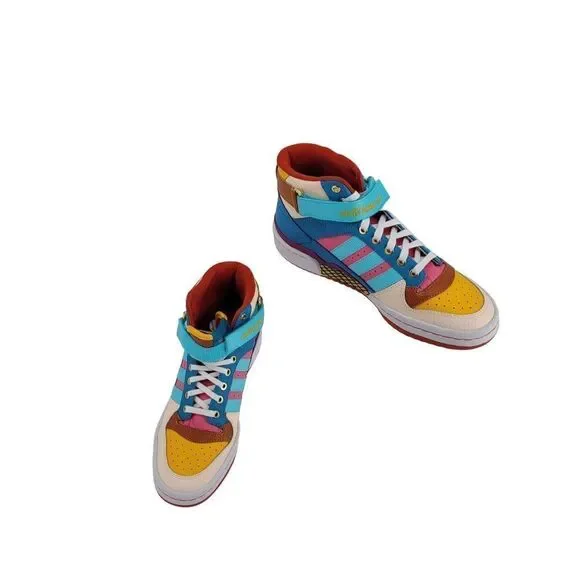 Limited Edition Adidas High‎ Top Sneakers Sz 6 Multicolored Kidcore Streetwear